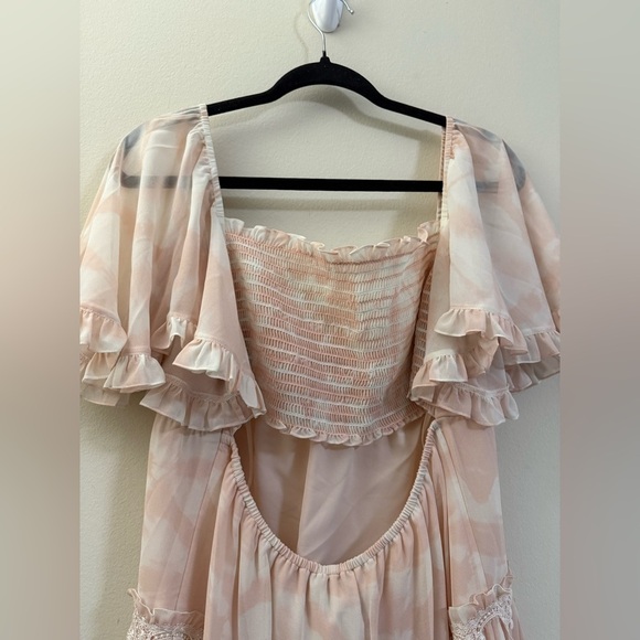 NWT Sachin & Babi Melanie Flutter Sleeve Mini Dress in Soft Pink - M - Picture 8 of 11